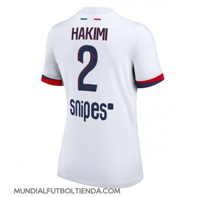 Camiseta Paris Saint-Germain Achraf Hakimi #2 Segunda Equipación Replica 2025-26 para mujer mangas cortas Camiseta Paris Saint-Germain Achraf Hakimi #2 Segunda Equipación Replica 2025-26 para mujer mangas cortas